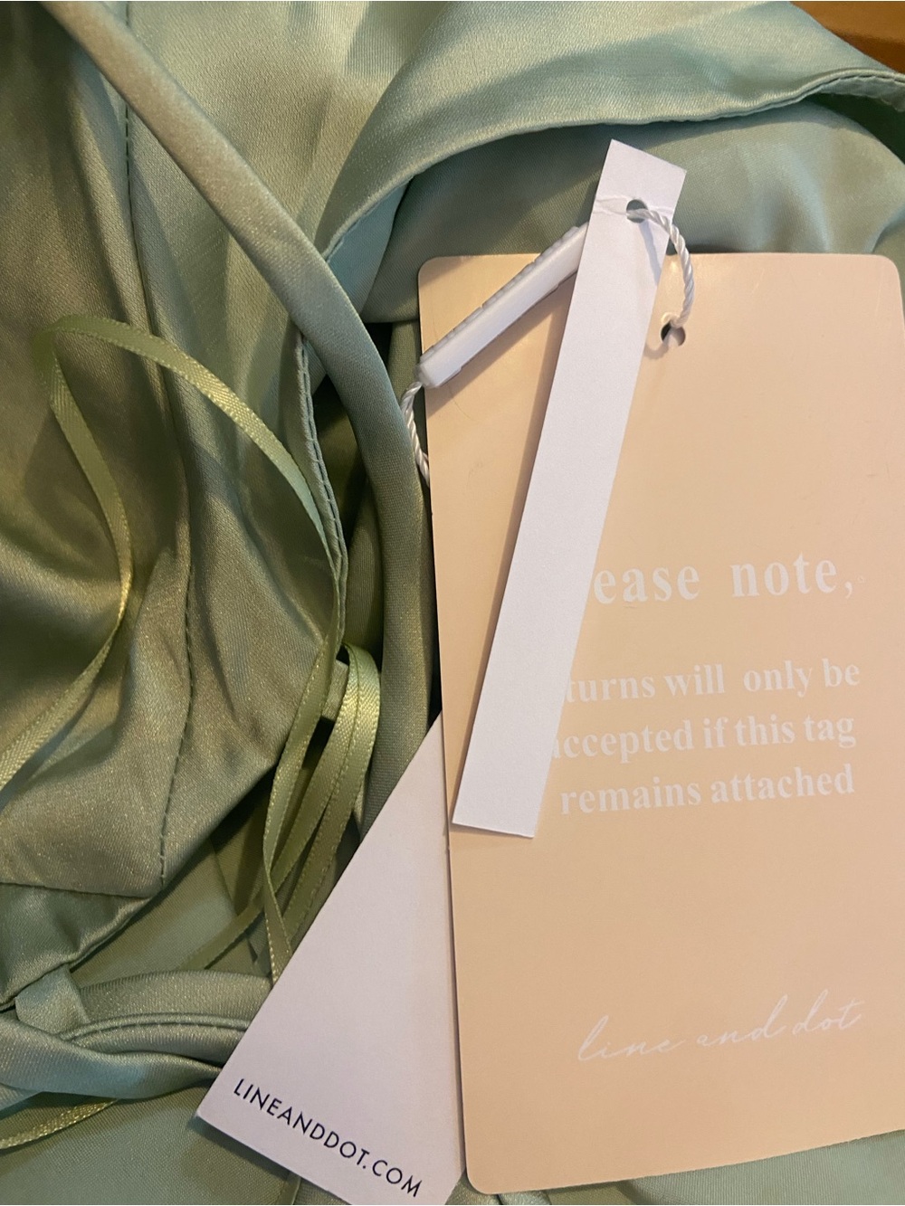 NWT - REVOLVE Kira Maxi Dress in Pistachio Green by Line and Dot, Size Medium - Picture 6 of 7